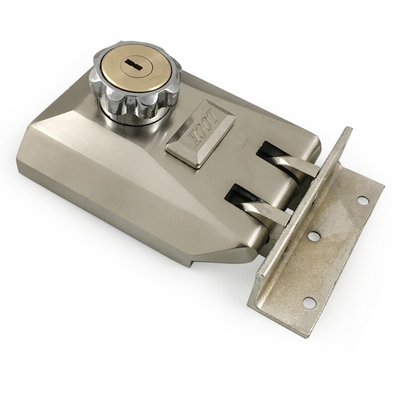 sliding swing gate door lock bolt inward opening