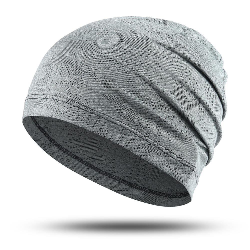 Summer Cool Running Cap Bicycle Hat Cycling Sport Caps Headdress Headscarf Hiking Baseball Riding Beanie Men Women Hats: Khaki