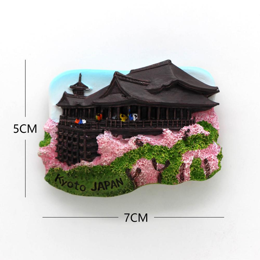 Japan Tourism refrigerator fridge magnets paste souvenirs Tokyo Shinkansen Chile Brazil Morocco souvenirs room decoration: Kyoto Japan