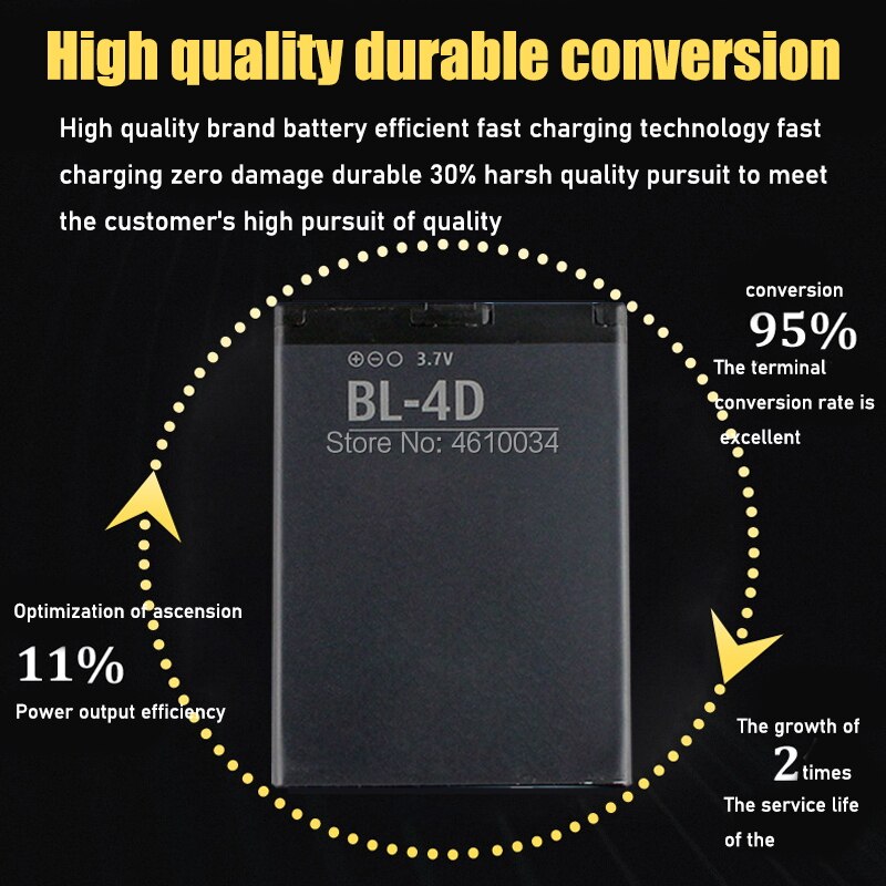 BL-4D Für Nokia N97 mini N97mini N8 N8-00 E5 E5-00 E7 E7-00 T7 T7-00 702T N5 808 N803 BL4D BL 4D batterie