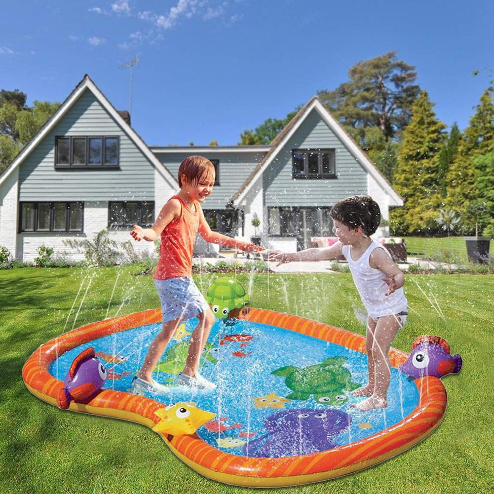 Sprinkler pool børns sprinkler splash board wading pool, egnet til mere end 3- -årige børn sprinkler vand legetøj