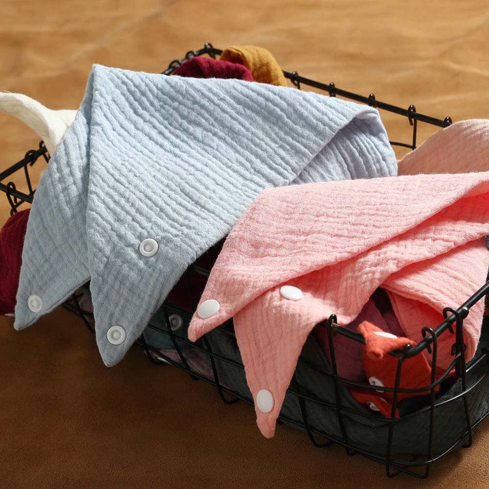 Bavaglini in mussola per bambini sciarpa a triangolo morbido cotone solido Saliva asciugamano ragazzi ragazze grembiule da alimentazione Bandana Drool neonato Burp vestiti