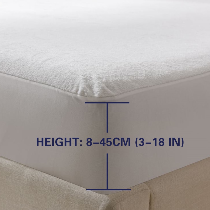 Smooth Waterproof Mattress Protector Bed Bug Proof Dust Mite Mattress Pad Cover For Mattress Twin Full Queen King Calking for US
