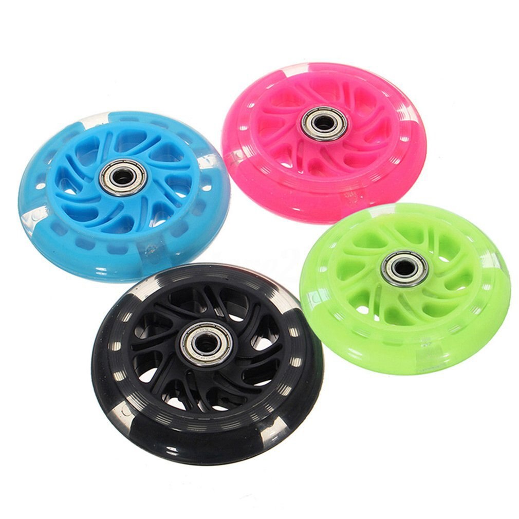 2 Roues De Remplacement Pour Scooter 100mm Avec Roulements - SODIAL A5159