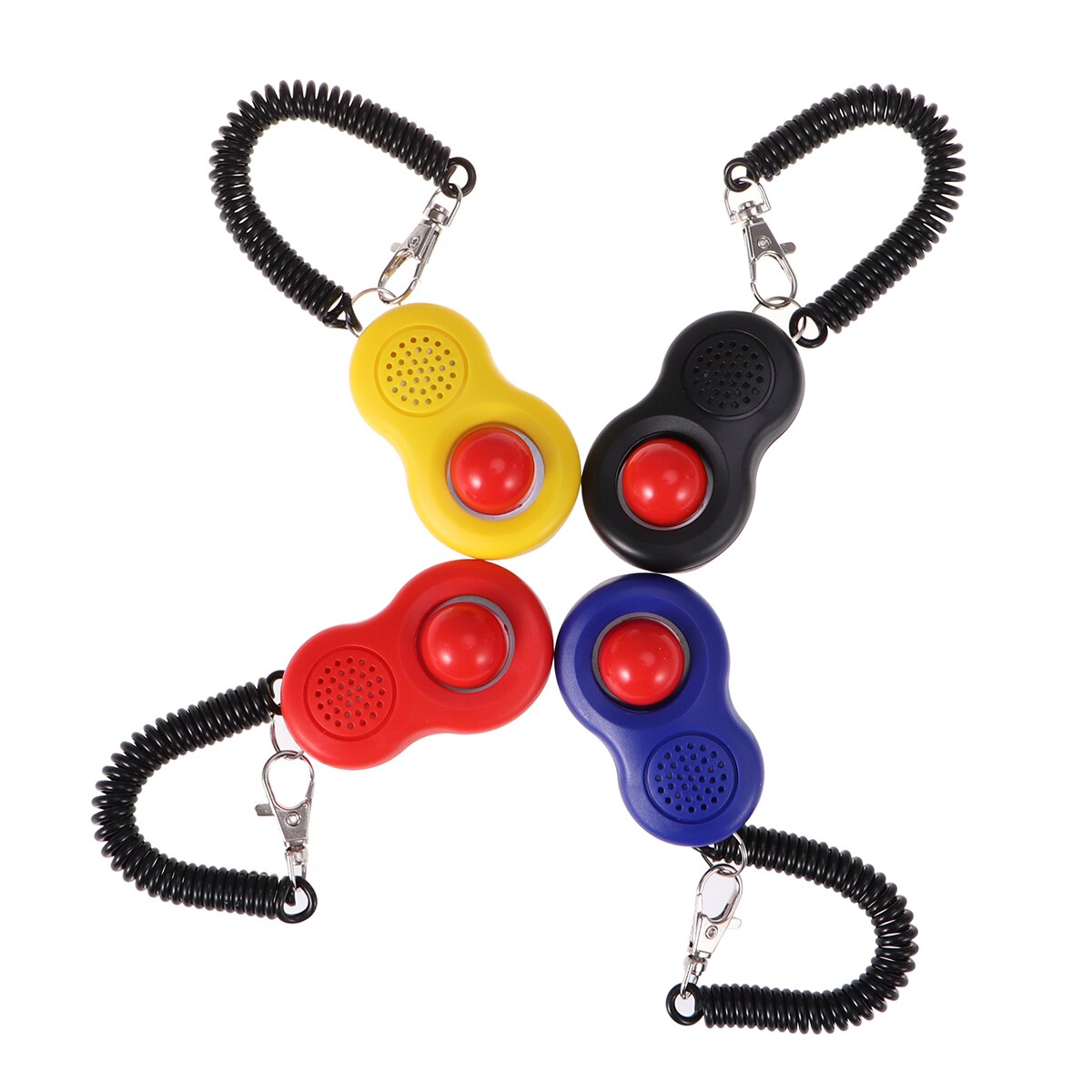 4pcs Pet Cat Dog Training Clicker Kit Exclusive Training Humanized Scientific Pet Tool Set with Wrist Strap