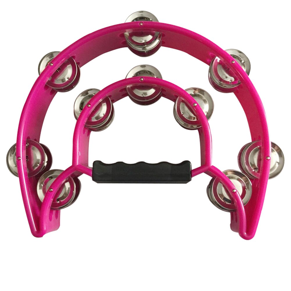 Tambourine Percussion Musical Instruments Hand Bell Double Rows Party Tambourine SEC88: Lavender