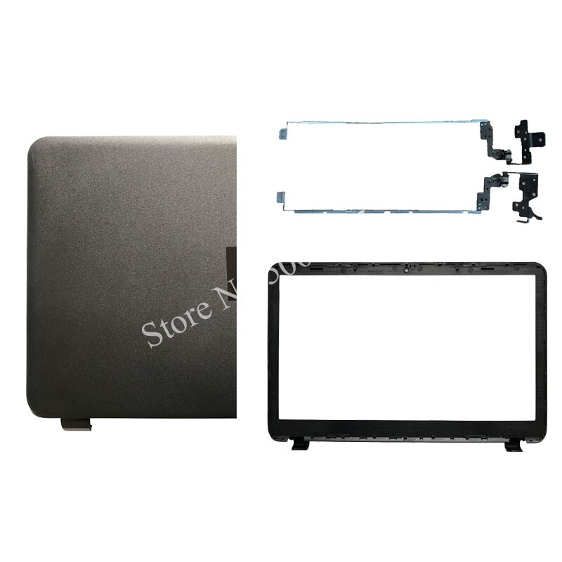 Nouvelle couverture arrière d'ordinateur portable LCD/lunette avant LCD/charnières pour HP 15-h005la 15-G 15-R 15-S 15T-R000 15Z-G000 245 250 N2815 256 15.6: Matte B and Hinges