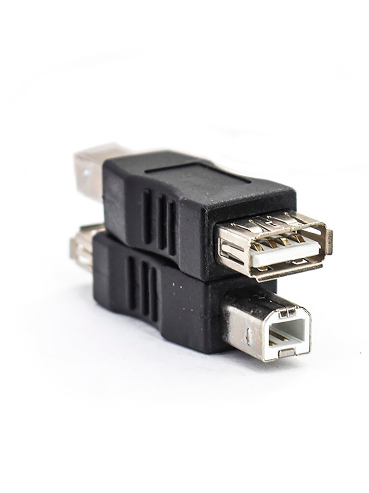 2.0 usb hun af/bm a hun til b han stik pc telefon computer printer port han adapter mini sort