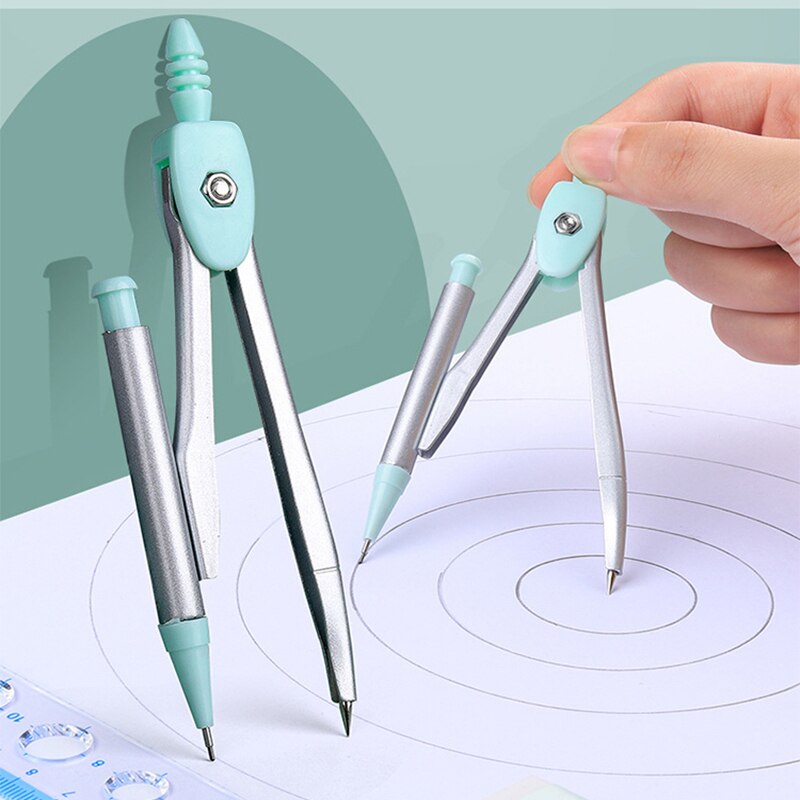 7 in 1 Compass Ruler Sets Drawing Tools Painting Suit Mathematical Children Durable Practical Compass Student Stationery