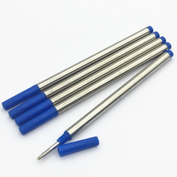 5 pieces per lot Screws Rollerball refill for MB pen ink refills Recharges d'encre pour stylo Rollerball: Blue ink