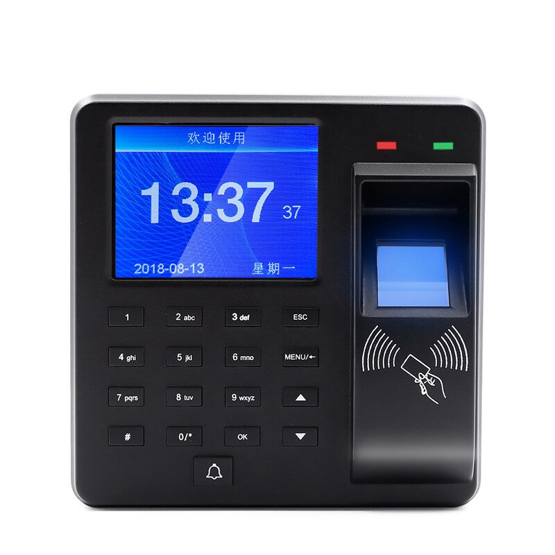 Biometric Fingerprint Recognition Device Time Attendance System Clock Recorder Employee Recognition Recording Electronic Machine