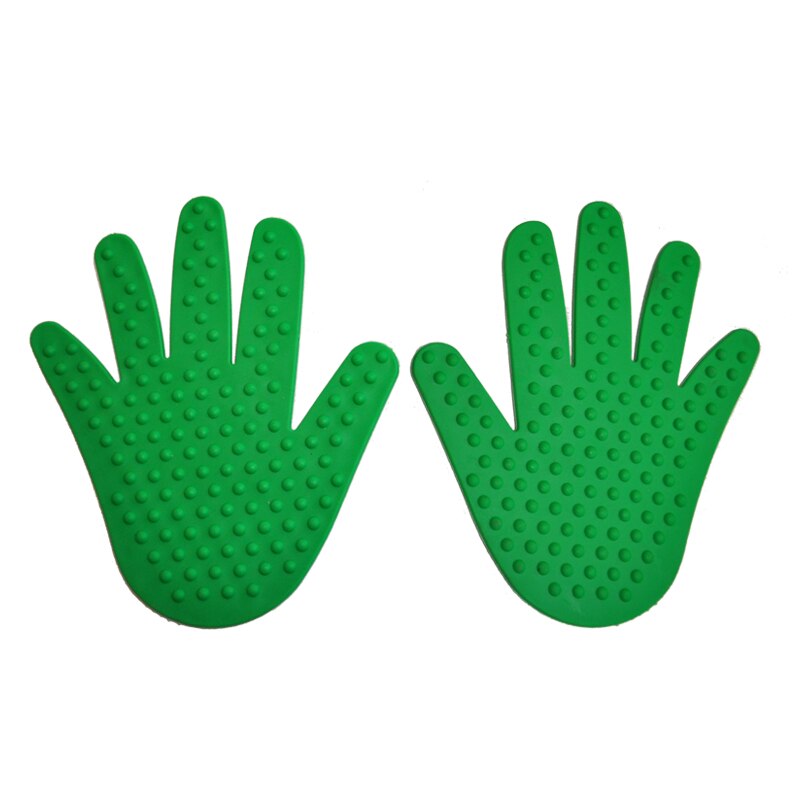 Hands and Feet Cutouts Colorful Handprint Cutouts Footprint Accents Bulletin Board Cutouts Wall Decoration for School Playroom: 1 pair green hand