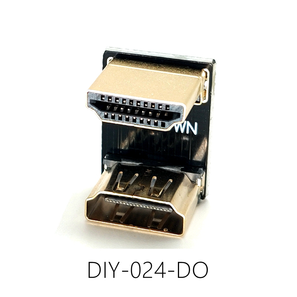 HDMI adapter bent male to female extension U-shaped laptop desktop computer connection monitor TV converter: Red