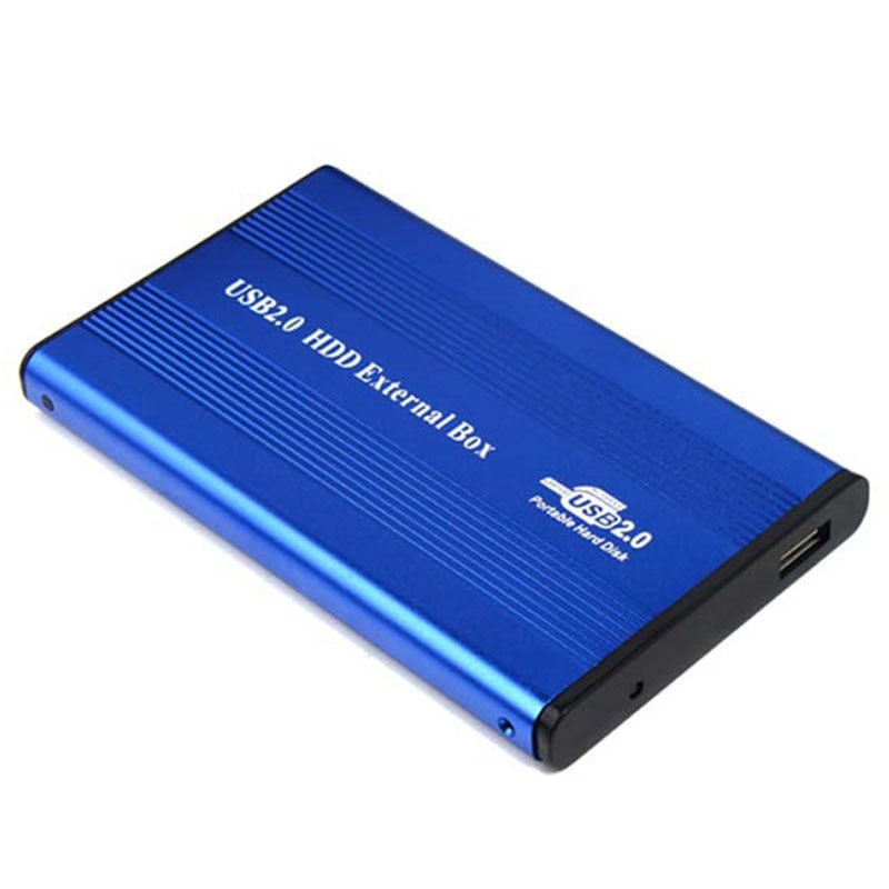 Usb 2.0 harddisk disk kabinett hdd ekstern boks sak caddie 2.5 &quot; ide hdd med ledet lys til stasjonær pc