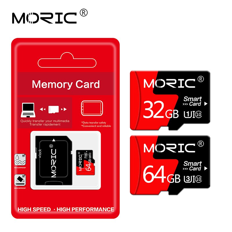 Moric Micro Sd-kaart 32Gb Class10 8Gb 16Gb Geheugenkaart Mini Tf Card 32Gb 128Gb sd-kaart 65Gb Cartao De Memoria Met Adapter