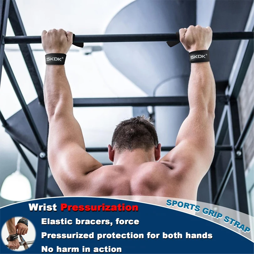 Sangles d'haltérophilie, haltères de gymnastique, poignées d'entraînement, Crossfit, équipement de Fitness, enveloppe de poignet, entraînement de levage