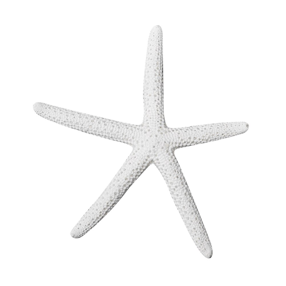 Miljøvennlig harpiks strand kyst kunstig sjøstjerne gjør-det-selv håndverk ornament dekor sjøstjerne bryllup dekor skjell sjøstjerne håndverk: Default Title