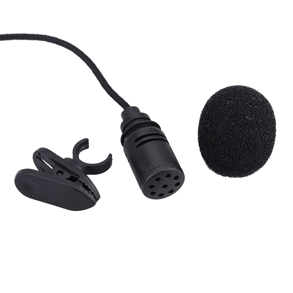 Mini Portable Clip-on Lapel Condenser Microphone Mic Lavalier Hands-free 3.5mm Jack for Computer PC Laptop Loundspeaker