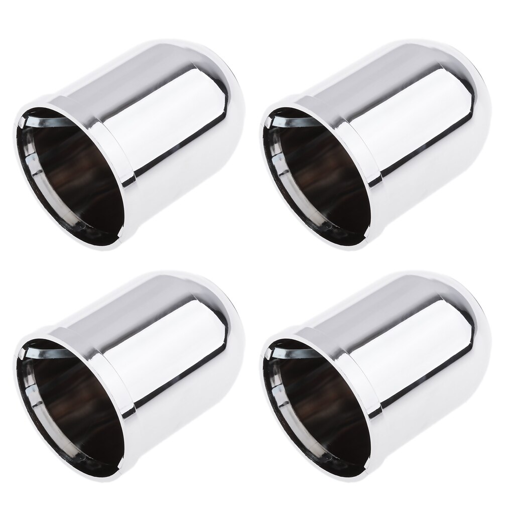 4PCS Chrome Tow Bar Ball Cover Cap Car Towing Hitch Towball Trailer Van 50mm