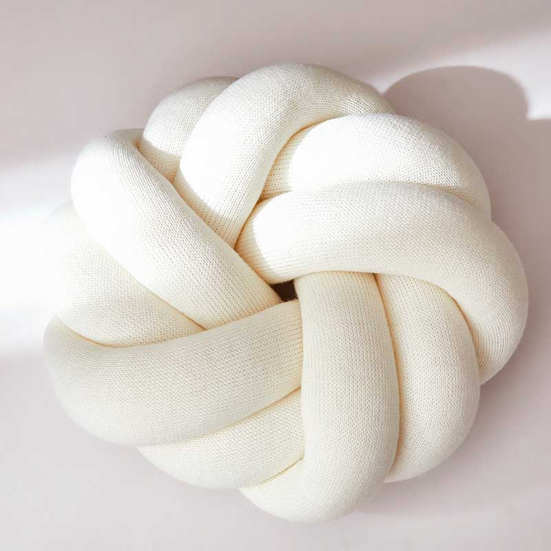 Nordic knot kudde knut kudde kudde knut dekor tupplur kudde knut heminredning nordisk barnrum dekor 25 x 25cm