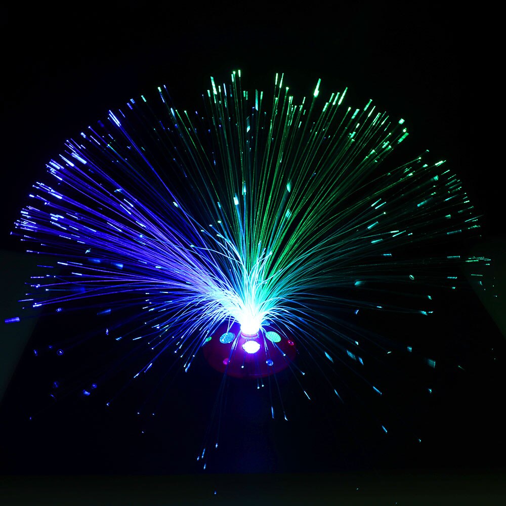 1 Pc Multi-farbe LED Fiber Optik Licht Lampe Hochzeit Hause Dekoration freundlicher Intelligente Spielzeug für Gehirn Entwicklung Art