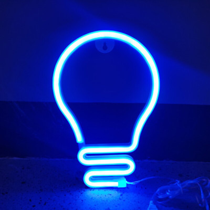 Led Neon Gloeilamp Vorm Neon Teken Lichten Idee Lampen Neon Led Lamp Wandlampen Voor Esthetische Room Decor