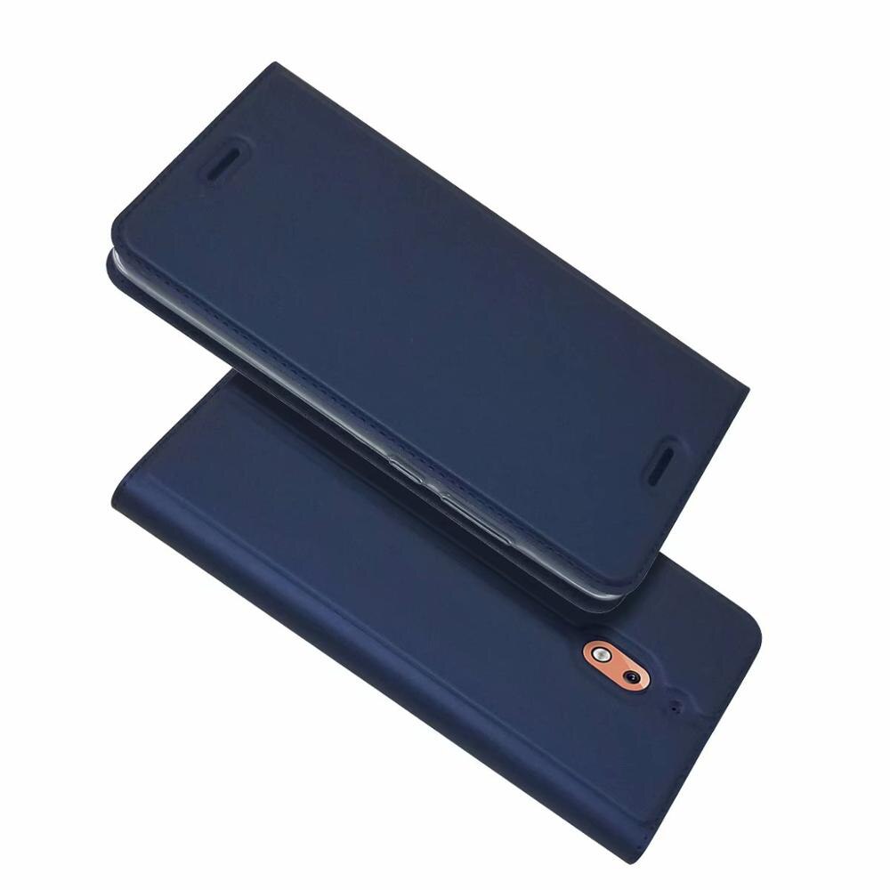 For Nokia 2.1 & Nokia 3.1 Plus Wallet Leather Case Magnetic Book Card Kickstand Protective Shell Phone Cover: Nokia 3.1 / Blue