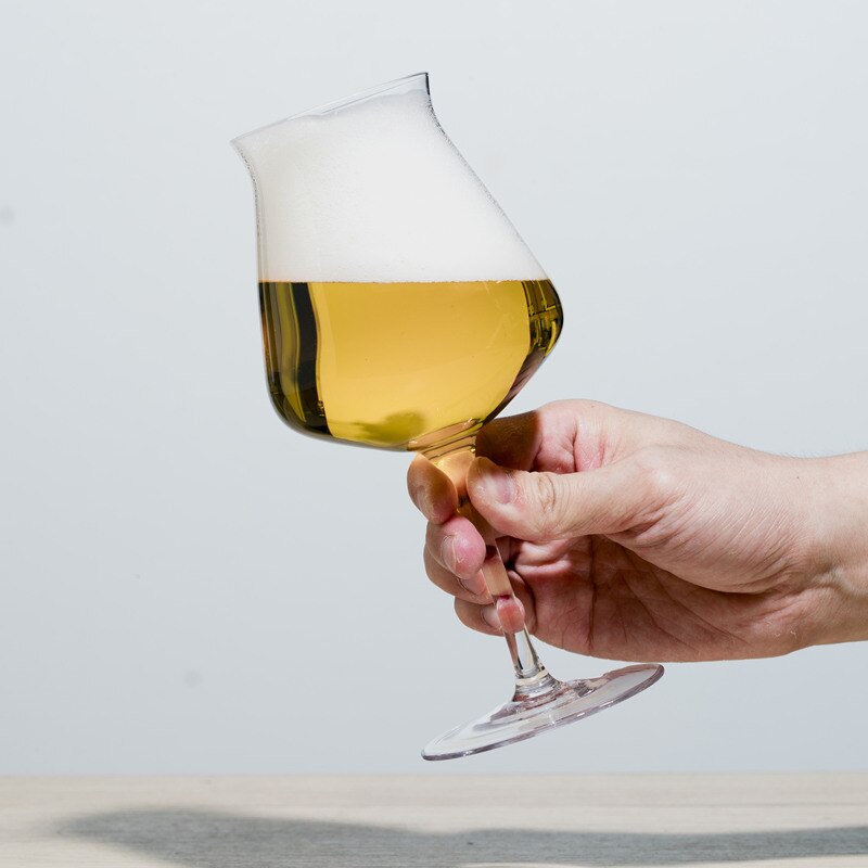 Copa de vino tinto hecha a mano, copa de cristal de 400ml, 15oz, adecuada para casa, Bar, Hotel, restaurante, juego de vino de cristal sin plomo