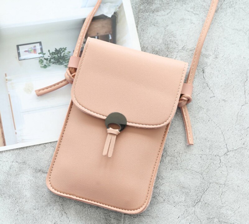 Touch Screen Mobiele Telefoon Purse Smartphone Telefoon Tas Lederen Schouderband Handtas Vrouwen Tas Voor Iphone Voor Huawei Voor Samsung: C04