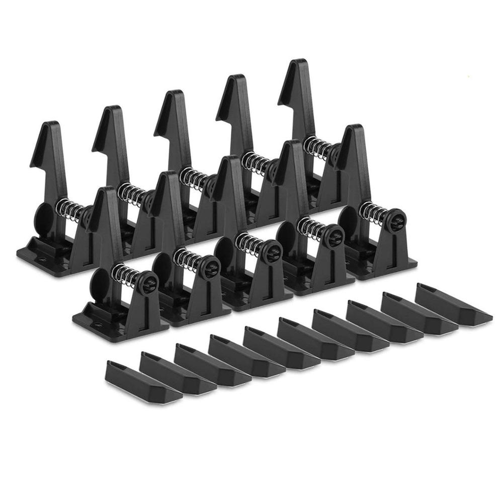 Tusunny 10/20 Pcs Baby Bescherming Baby Veiligheid Kast Deurslot Voor Kids Safety Lock Ladeblokkering: 3M black 10PCS