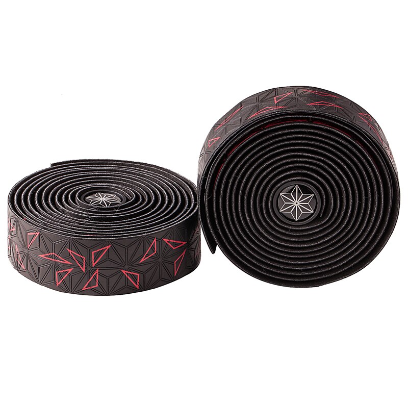 Racefiets Stuurlint Zachte Ademende Mtb Racefiets Stuur Riem Anti-Slip Pu + Eva Stuur Strap fiets Accessoires: Melange Red