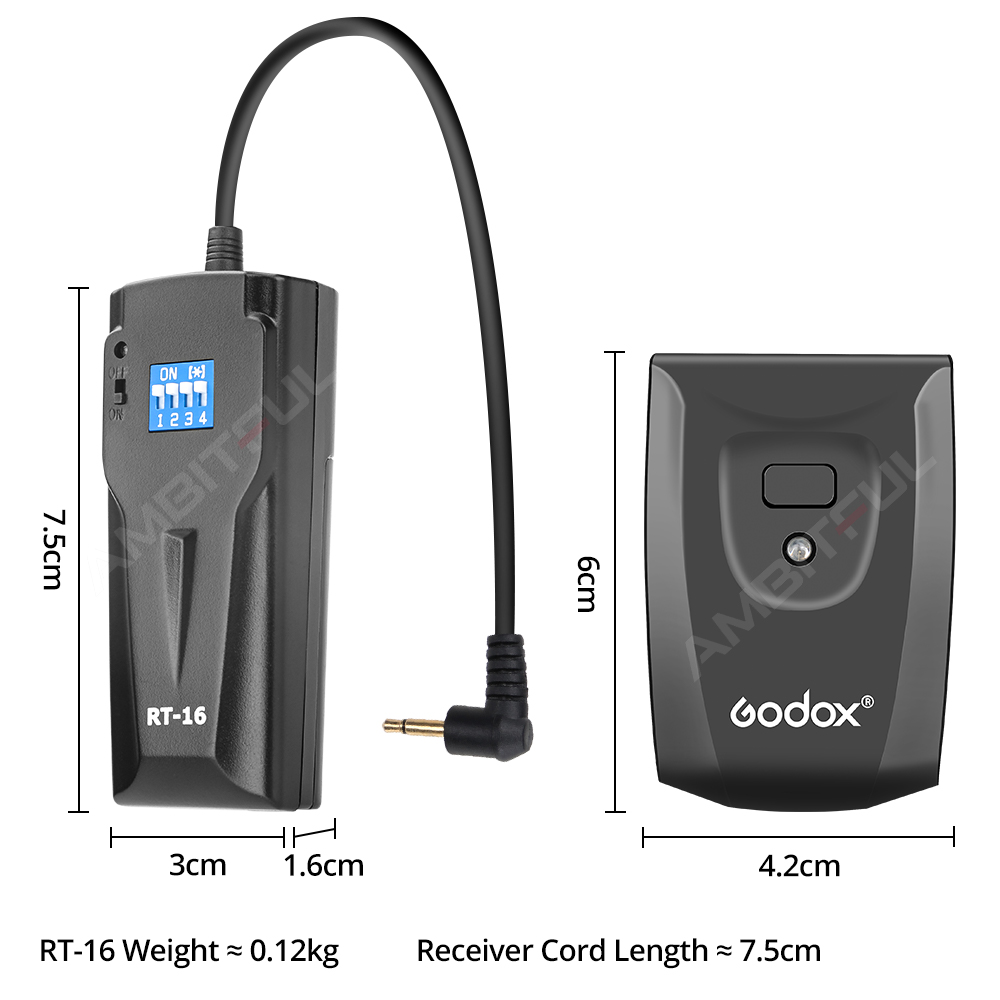 Godox 16 RT-16 Kanal kabellos Studio Strobe Fernbedienung Blitzauslöser Empfänger