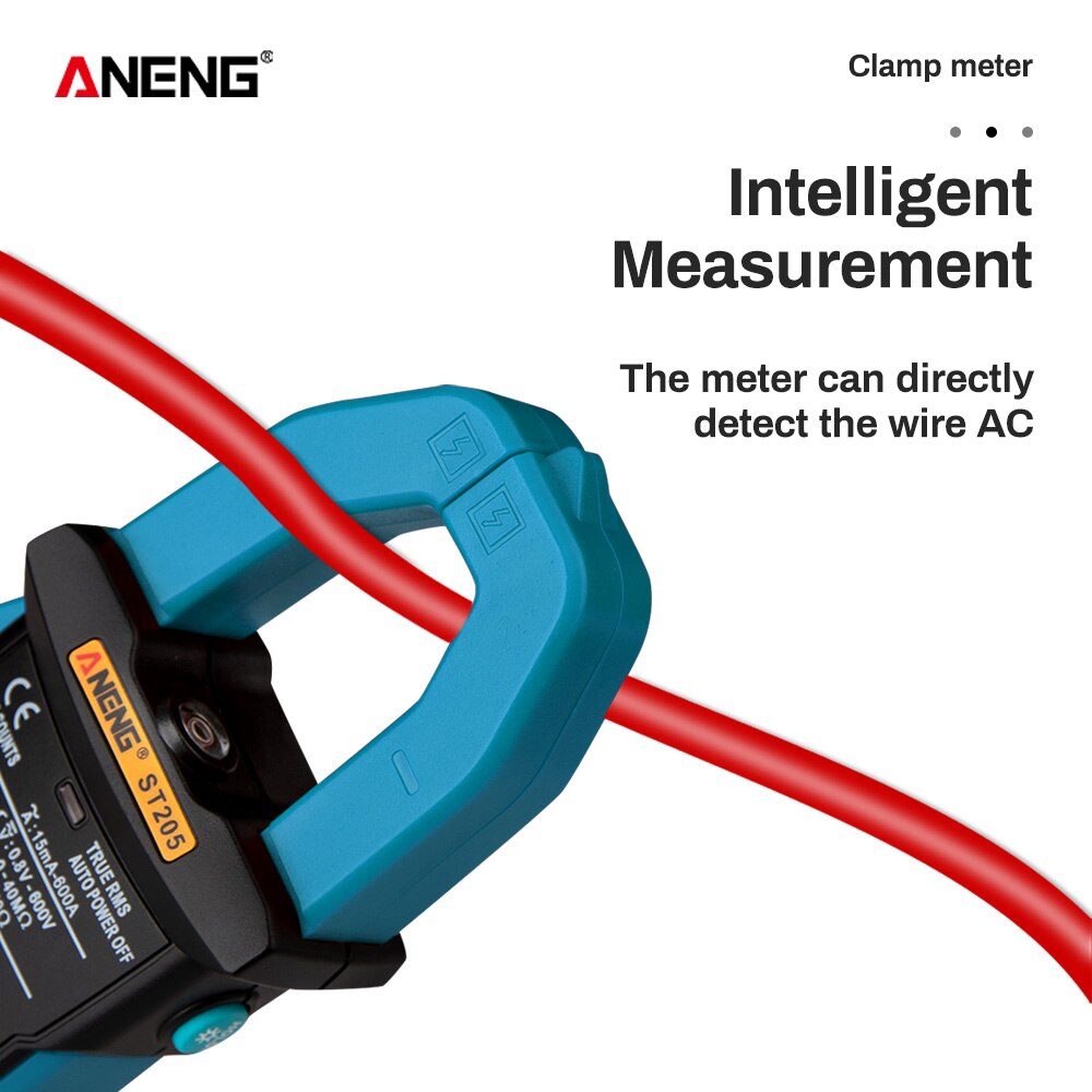 ANENG ST205 Mini Digital Clamp Meter Analog Multimeter Strom Klemmen DC/AC Intelligente AUTO Range Meter mit Temperatur Tester