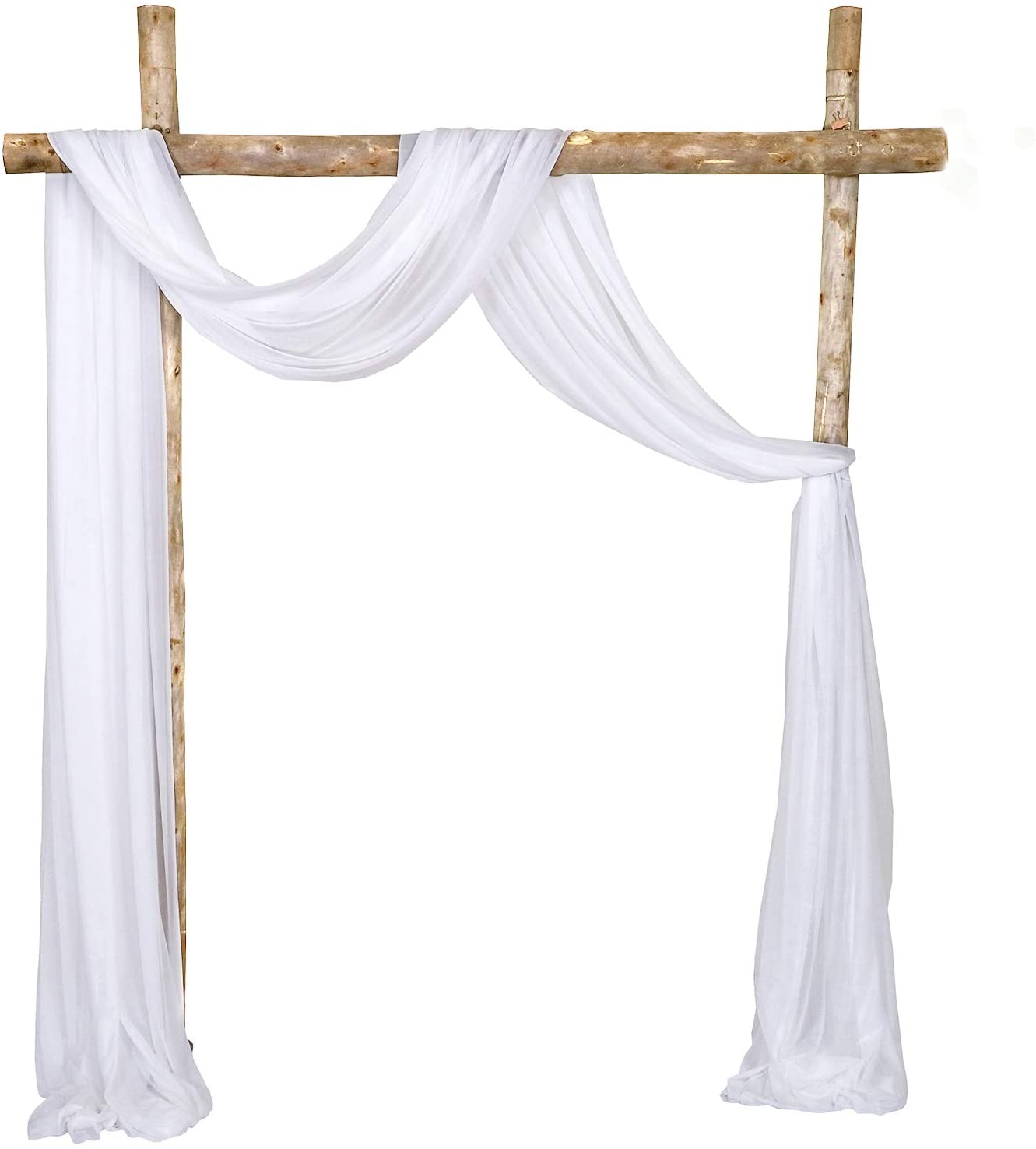 20FT Hochzeit Arch Drapieren Chiffon für Fotografie Chiffon Hochzeit Vorhänge Chiffon Stoff Kulissen Für Wohnzimmer