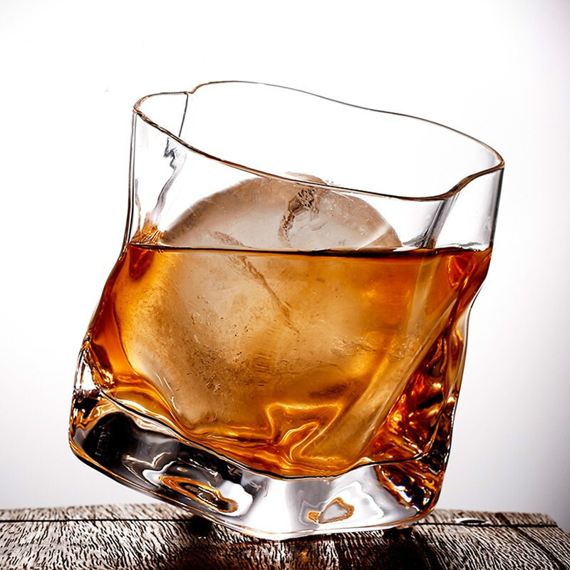 Whisky Glass Foreign Wine Glass Set Crystal Japanese Glass Beer Bar Spirit Glass Cocktail Glass Twisted Glass