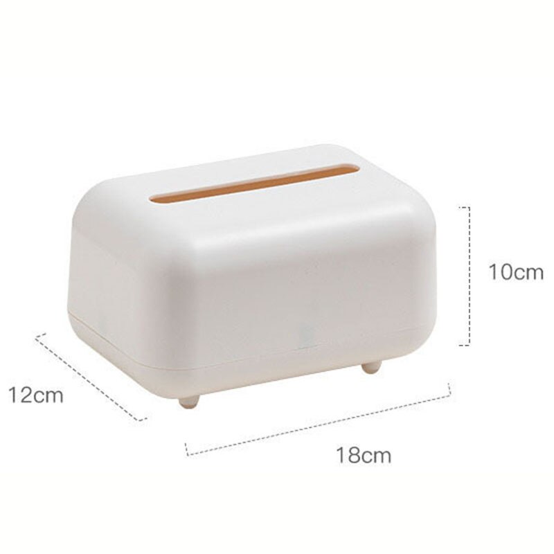 Household Tissue Box with Lid Desktop Paper Holder Napkin Storage Box Office Decoration Sealed Dustproof Tissue Container
