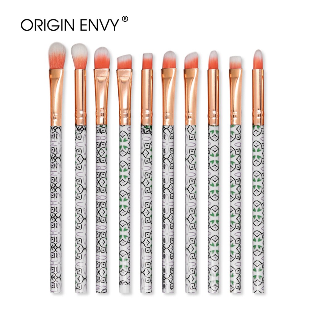 ORIGIN ENVY 10 Pcs makeup brush Set tools Powder Foundation Eyeshadow Lip Eyeliner Blush Marble Face Makeup Brushes: 10pcs-10