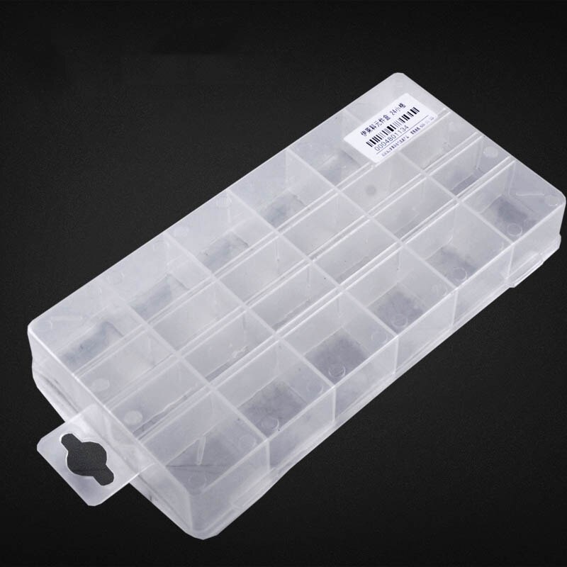 Caja de plástico ajustable para organizar componentes electrónicos, almacenamiento de herramientas, caja de plástico para almacenar celdas pequeñas