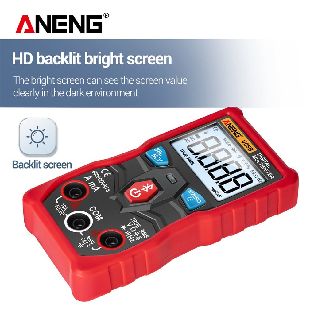 V05B Digitale 6000 Zählt Professionelle Analog Multimeter AC/DC Ströme Spannung Mini Tester True RMS Bluetooth Multimetro