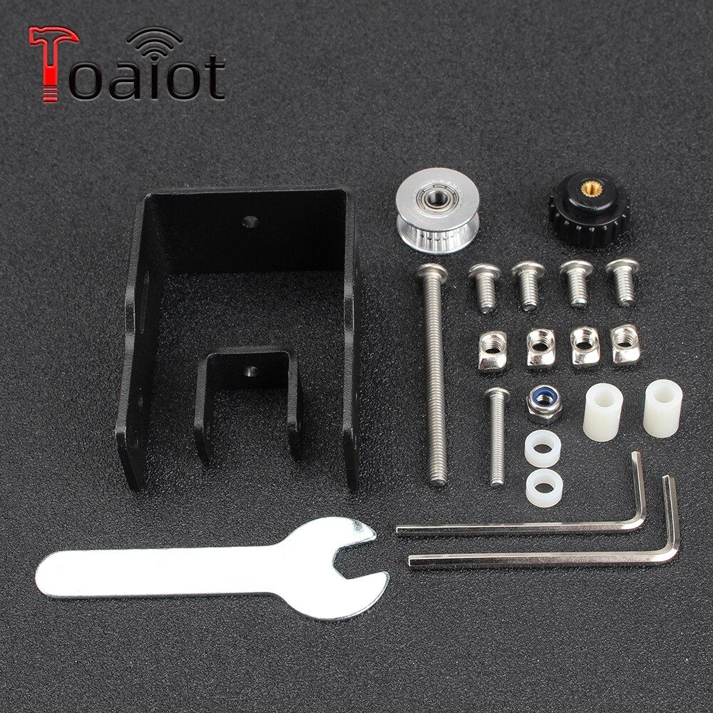 Zwart 2040 Profiel Y-as Synchrone Riem Stretch CR10 Rechtzetten Spanner Voor Creality CR-10 CR10S 2040 3D Printer Onderdelen