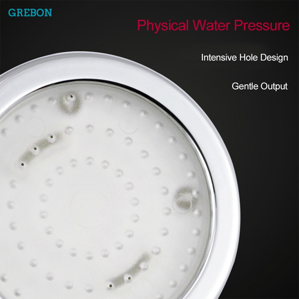 Color Changing Temperature Control led hand shower head water Saving Rainfall Bathroom Anion Automatic Light high pressure filte