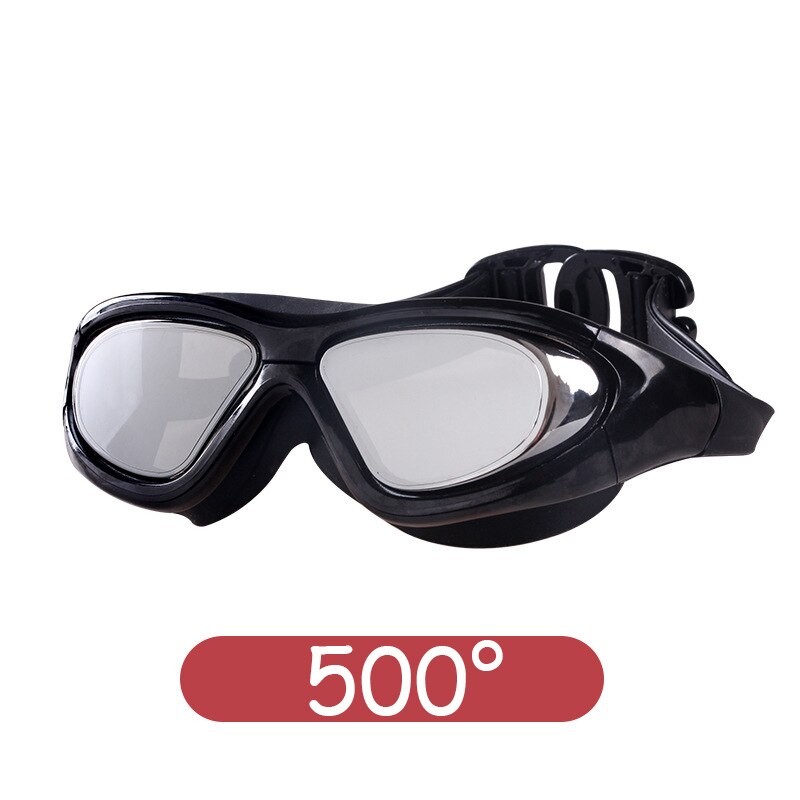 -1.5-9.0 Degree Optical Swimming Goggles Men Women Myopia Swimming Pool Waterproof Swim Eyewear Prescription Diving Glasses: 500
