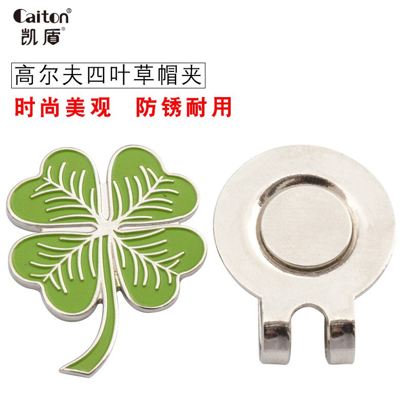 Golfhoed clip klavertje vier prachtige gewatteerde zinklegering golf persoonlijke accessoires