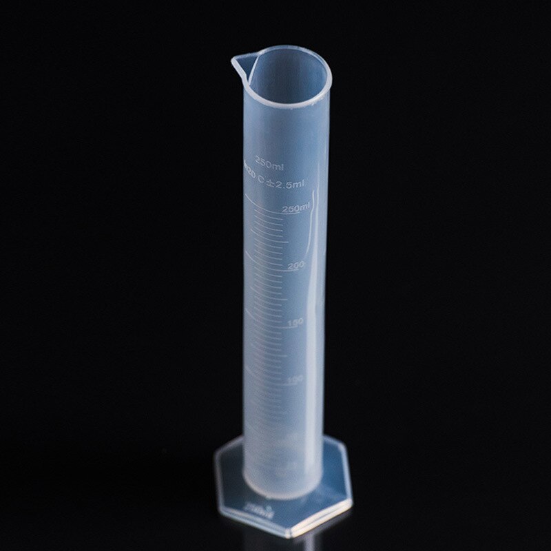 250 mlpp meten cilinder Zuur en alkali corrosie maatcilinder Laboratorium gebruiksvoorwerpen