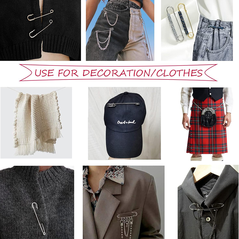 5/10/20 Pz Spille da balia 7.5 cm Grande spilla da balia Perni da balia resistenti per vestiti Coperte di tela in pelle Artigianato Gonne Forno