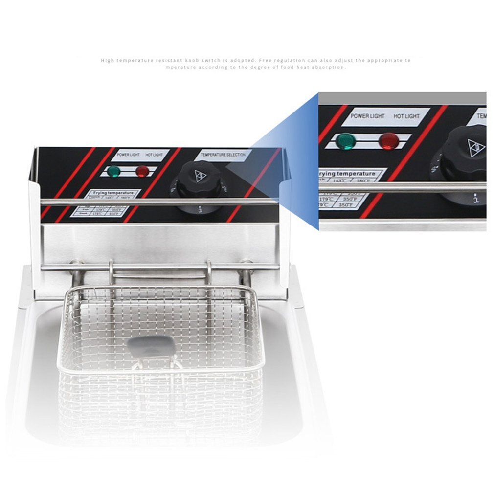 Freidora eléctrica gruesa para el hogar, horno para freír Gas, patatas fritas, freidora de Gas