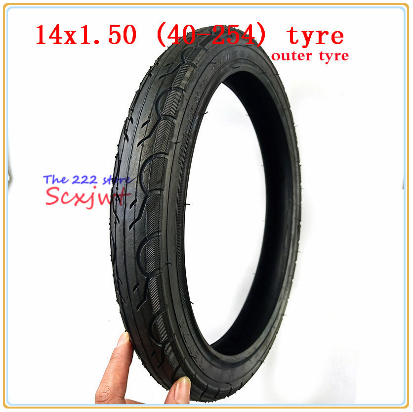 Bicycle Tyre 40-254 14X1.50 Tyre Inner Tube Bicycle Fitting 14 Inch Folding Bicycle Bike Kids Bike Wheel Tire Tire: outer tyre