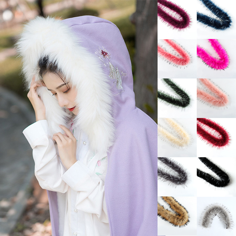 Kunstmatige Konijnenbont Lint Harige Tapes 100Cm Diy Kleding Naaien Pluizige Bekleding Trimmen Stof Thuis Party Decor Naaien Kostuum