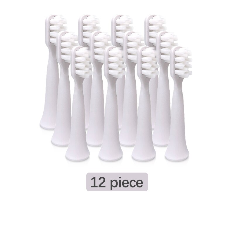 Udskiftning af børstehoveder til xiaomi mijia  t100 elektrisk tandbørste bløde børste blide rene tænder tyggegummi 4 stk / pakke: 12 stk