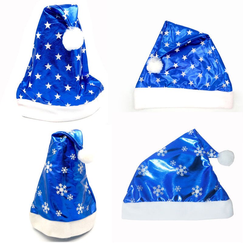 Newest Adult Child Christmas XMAS Santa LED light up flashing Costume Red Hat Cap